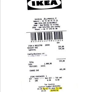 NWT Off-white IKEA Virgil Abloh rug